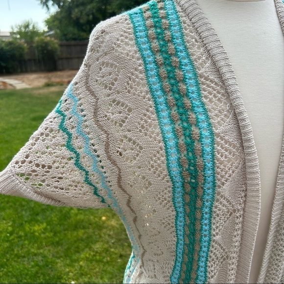 Chico's Boho Crochet Open Knit Cardigan with tie
Size S - Picture 5 of 14